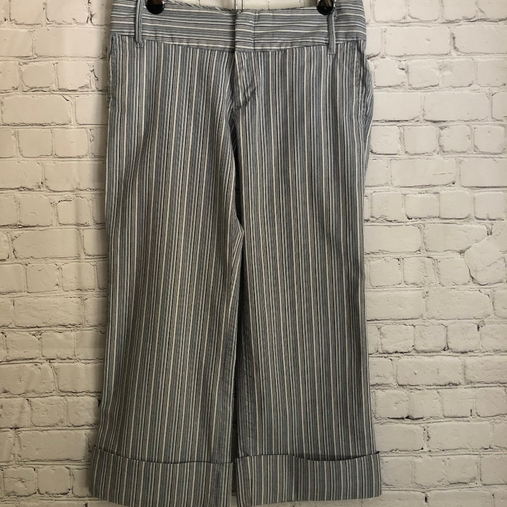 Old Navy striped cuffed capris